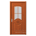 Slovenia Chocolate Color Melamine Laminated  China Made Main Solid Wood Door For Interior